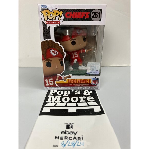 Funko Pop Football! Cheifs: Patrick Mahomes II 251 Vinyl Figure Brand New - Picture 1 of 10